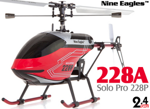 Вертолет Nine Eagles Solo PRO 228P 2.4 GHz (Red RTF Version) (NE R/C 228P) NE30222824214002A Красный