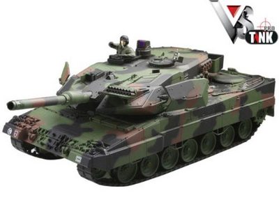 Танк VSTANK PRO German Leopard 2 A6 NATO 1:24 IR (Camouflage RTR Version) A02103830 камуфляж