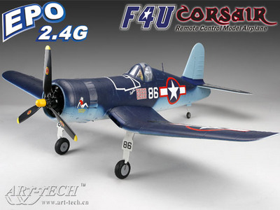 Самолет Art-Tech F4U Corsair 200CL 2.4GHz (RTF Version) 21451 Синий ― РуМ - Радиоуправляемые Модели