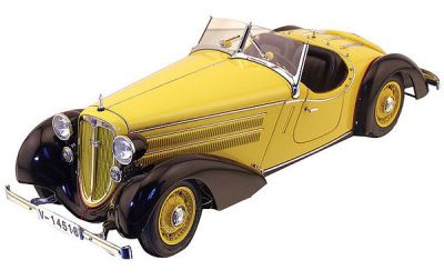 Коллекционная модель автомобиля СMC Audi 225 Front Roadster 1935 1/18 Limited Edition Черно-Желтый