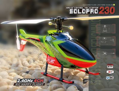 Вертолет Nine Eagles Solo PRO 230 2.4 GHz с камерой (RTF) NE201413 (NE R/C 230A) Красно-зеленый