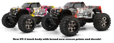 Автомобиль HPI Savage X 4.6 Nitro GT-3 4WD 1:8 2.4 GHz (Grey-Red RTR Version) 105644 (105645)