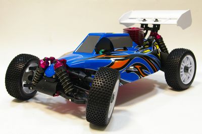 Автомобиль Thunder Tiger EB4 S2.5 PRO Багги 1:8 2.4GHz RTR Нитро (6243-F112) Синий