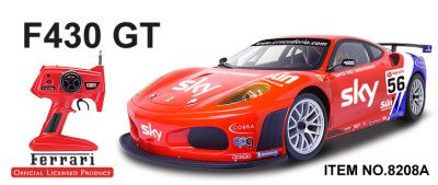 Автомобиль MJX R/C Ferrari F430 GT Full Function 1:10 27MHz (RTR Version) 8208A