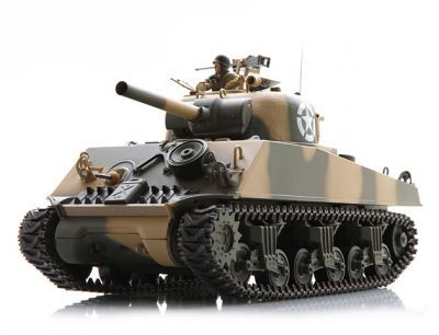 Танк VSTANK PRO US M4A3 Sherman 1:24 HT Airsoft (Desert RTR Version) A03102329 камуфляж