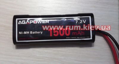 Аккумулятор AGA POWER Ni-MH 7.2V 1500MAh Mini Tamiya