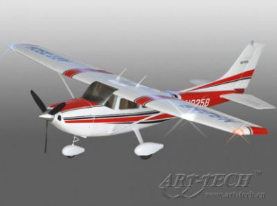 Самолет Art-Tech Cessna 182 500CL 2.4GHz (RTF Version) 21271 Бело-красный ― РуМ - Радиоуправляемые Модели