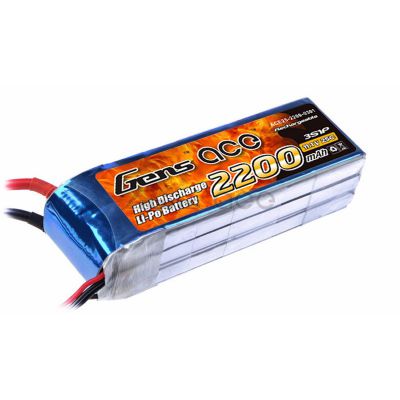 Аккумулятор Gens Ace Li-Po battery 11.1V 2200 mAh 3S1P 25C Soft Case (ACE-2200-3S-25S)