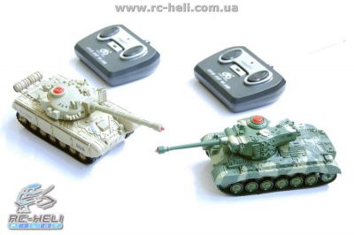 Танк C.D.L.Toys M26 Pershing vs T-72 1:58 IR (RTR) в металле (танковый бой)