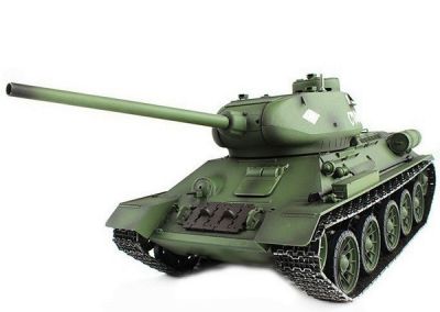 Танк Heng Long T-34-85 1:16 с пневмопушкой и дымом 2.4GHz