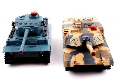 Танк Huan Qi Tiger I vs M1A2 Abrams 1:32 IR (RTR) Battle Tanks 508 Камуфляж (танковый бой)